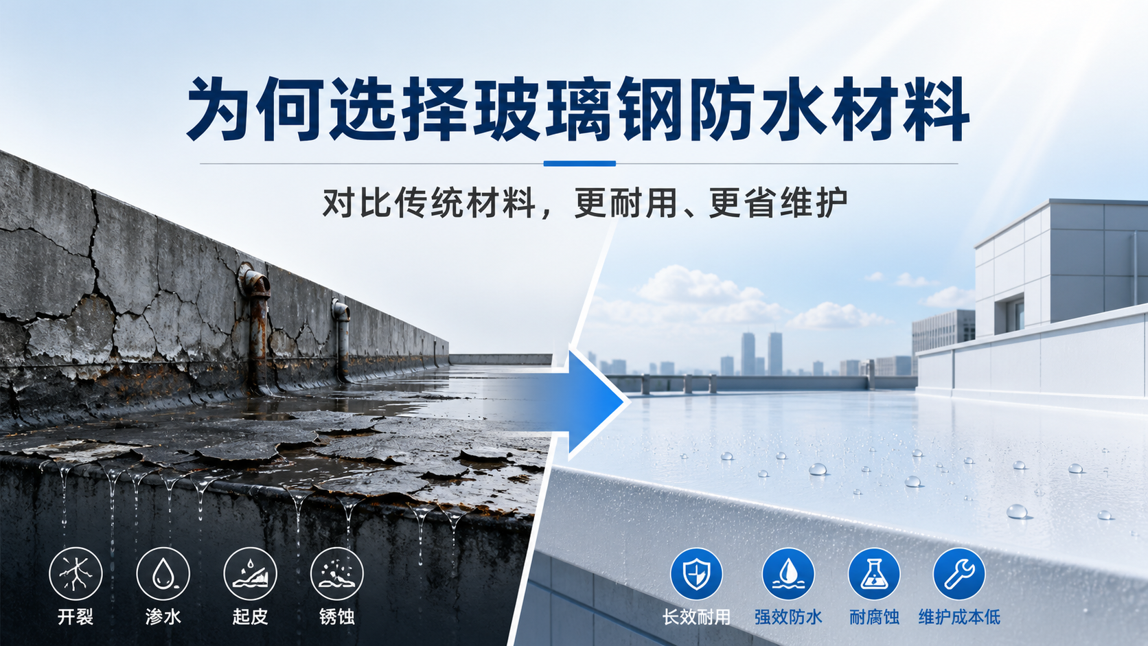在荆门，为何选择玻璃钢防水材料而非传统材料