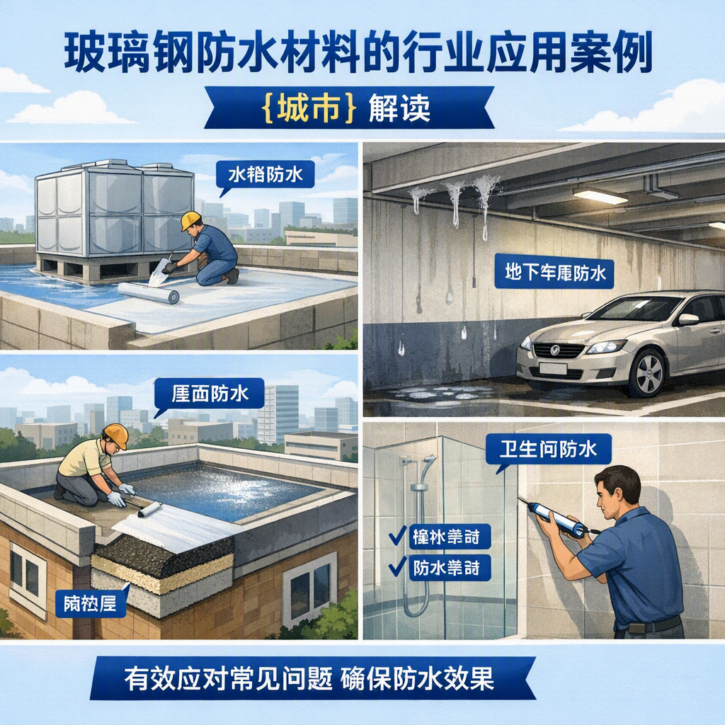 玻璃钢防水材料的行业应用案例,荆门解读