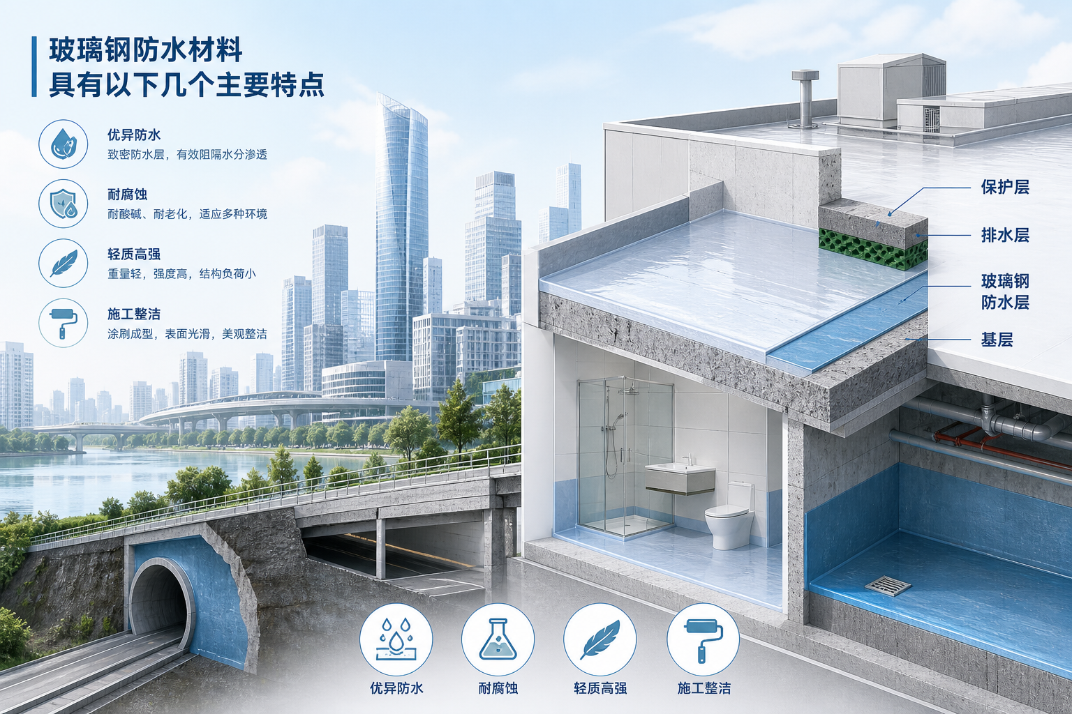 2023年玻璃钢防水材料市场趋势分析,关注 荆门 发展